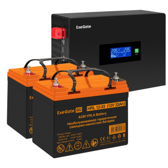 Комплект EXEGATE ИБП EX295994RUS + батарея 33Aч EX285664RUS 2 шт