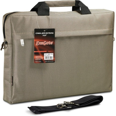 Сумка EXEGATE START S15 BEIGE, бежевая, полиэстер, для ноутбуков до 15.6